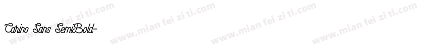 Carino Sans SemiBold字体转换